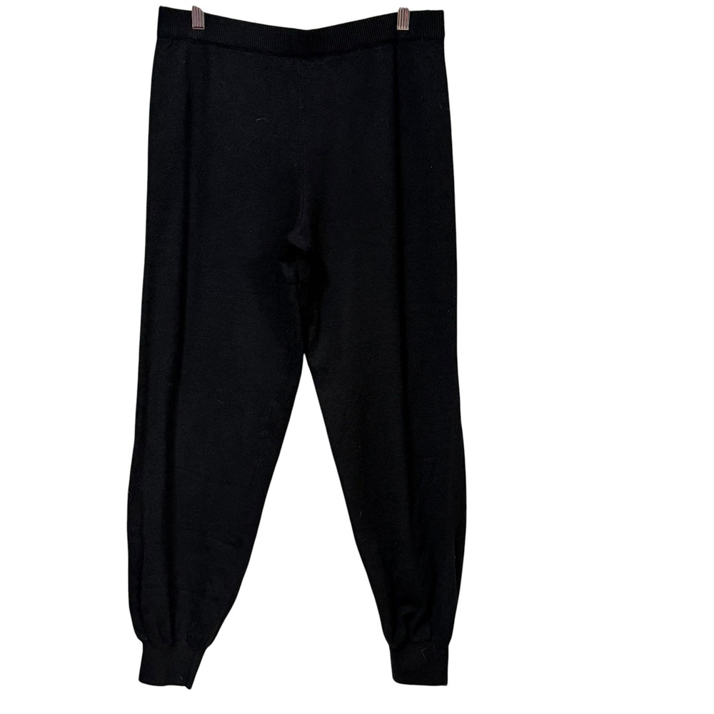 Victorias Secret Black Knit Jogger Pants Wool Blend NWT Womens Medium